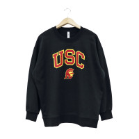 USC Trojans Women's lululemon Black Tommy Head Perfectly Oversized Crew Neck Sweatshirt